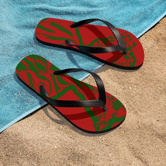 Unisex highly infused holiday flip flops main image 4
